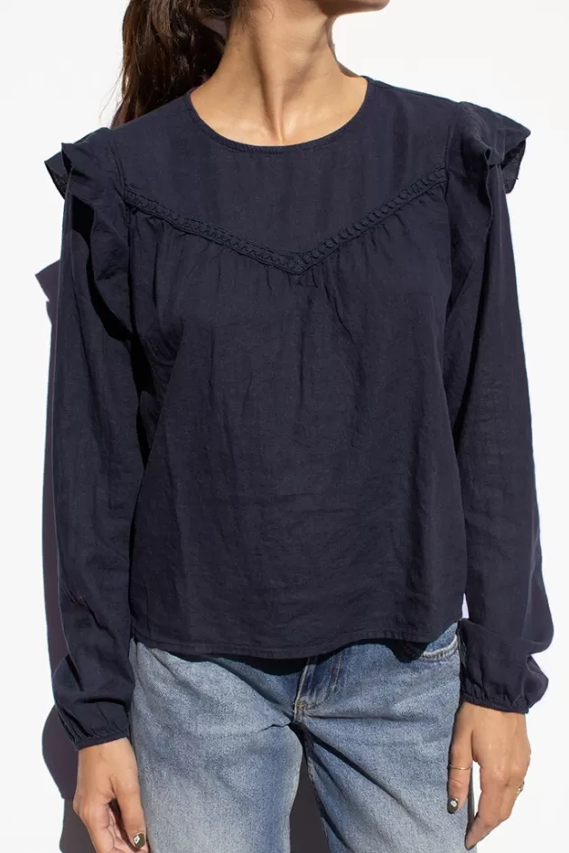 Subdued Bluse mit Ru00fcschen