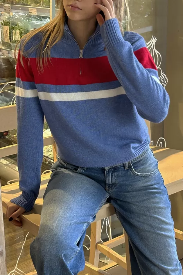 Subdued Half-Zip-Strickpullover