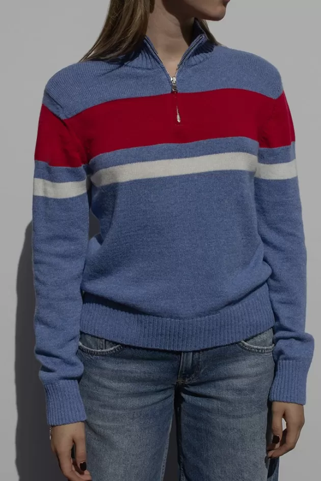 Subdued Half-Zip-Strickpullover