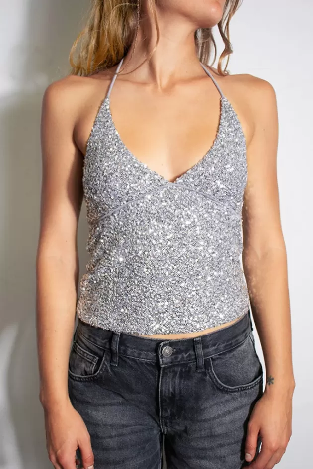 Subdued Pailletten-Top