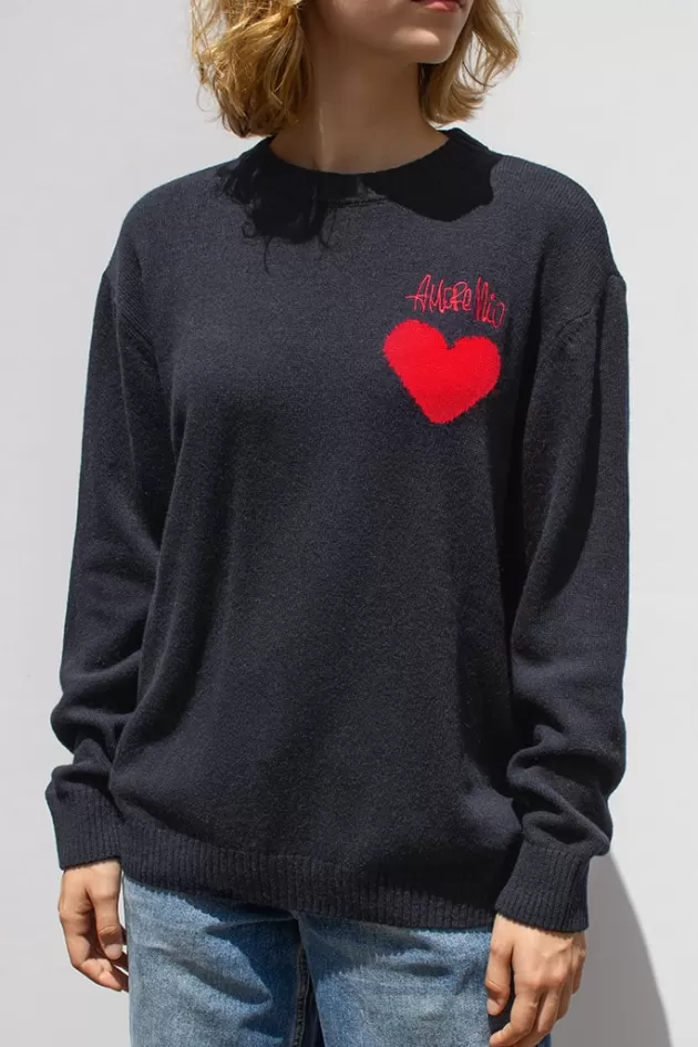 Subdued Pullover Amore mio