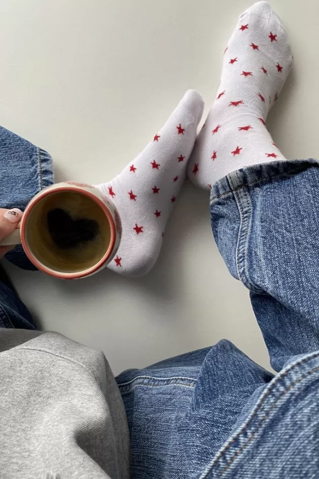 Subdued Socken Sterne all over