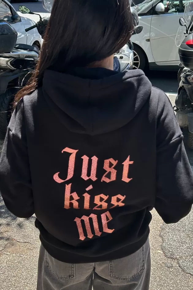 Subdued Sweatshirt Just kiss me