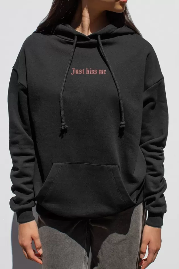 Subdued Sweatshirt Just kiss me