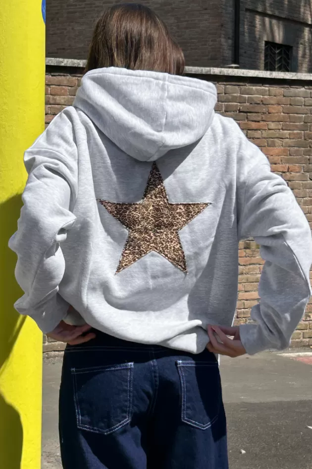 Subdued Sweatshirt mit Leopardenmuster-Stern