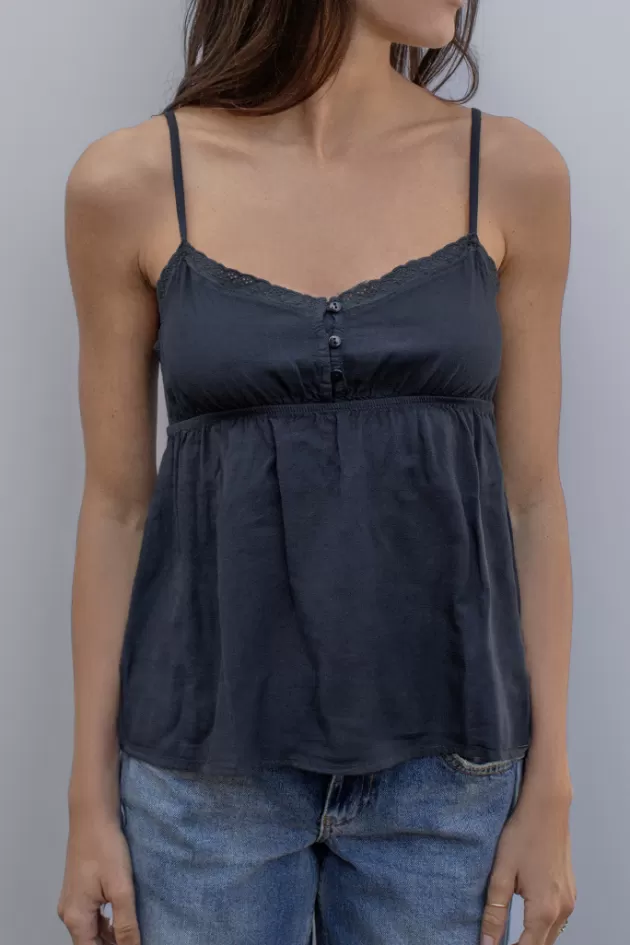 Subdued Tanktop mit Knu00f6pfen