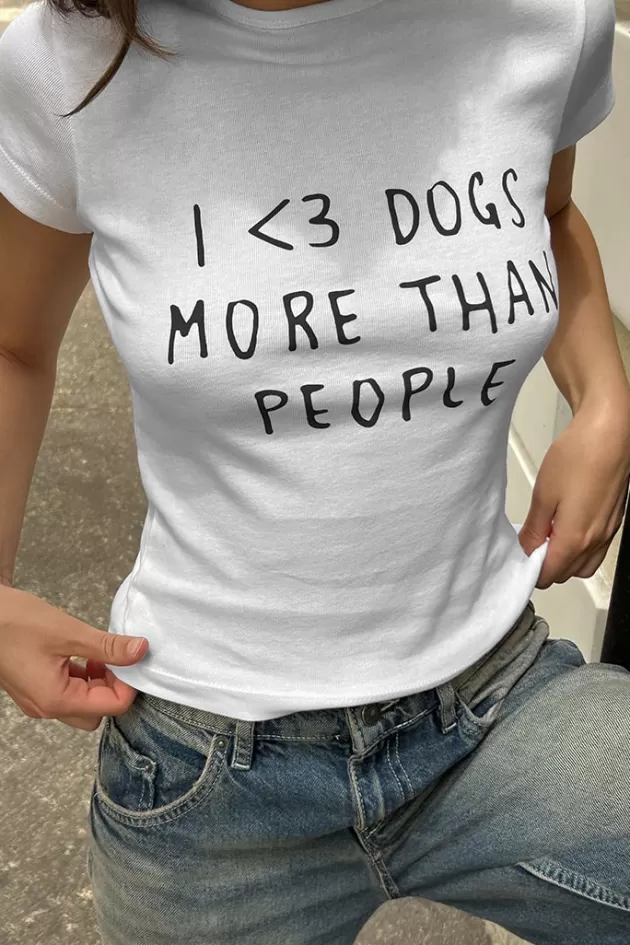 Subdued T-shirt I love dogs