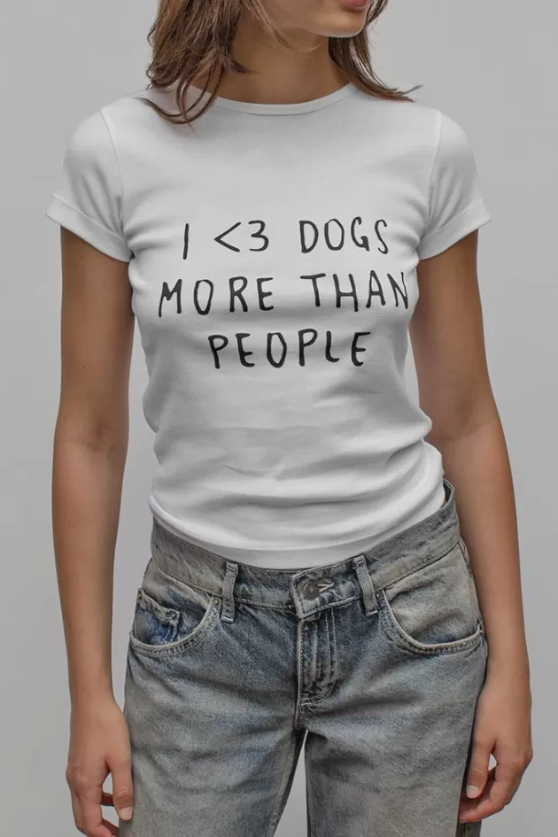 Subdued T-shirt I love dogs