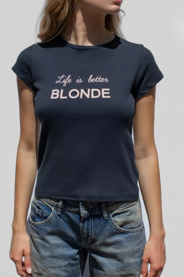 Subdued T-shirt life is better Blonde
