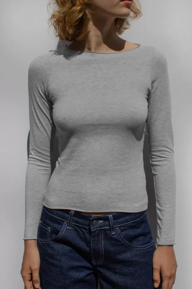 Subdued T-shirt U-Boot-Ausschnitt