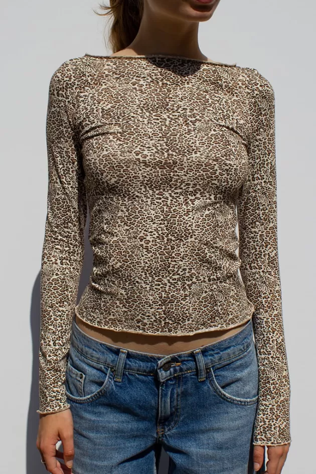 Subdued T-shirt U-Boot-Ausschnitt